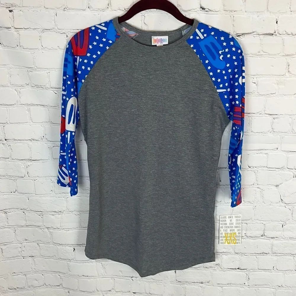 LuLaRoe Red, White and Blue Popsicles- Randy Size XXS
